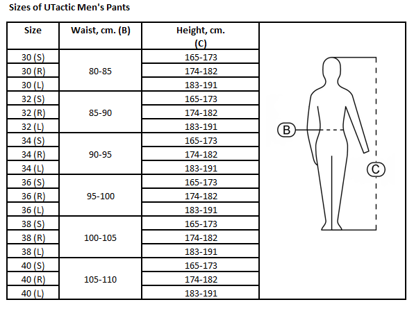 UTactic Urbex Pants Sizes 30 40 Eng1